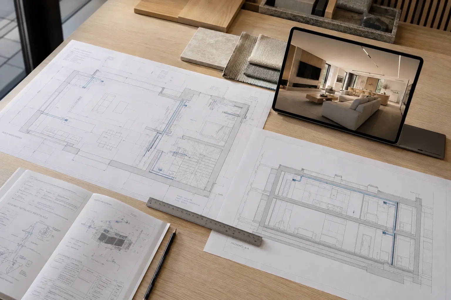 Projekt architektoniczny koordynowany z instalacjami klimatyzacji i wentylacji